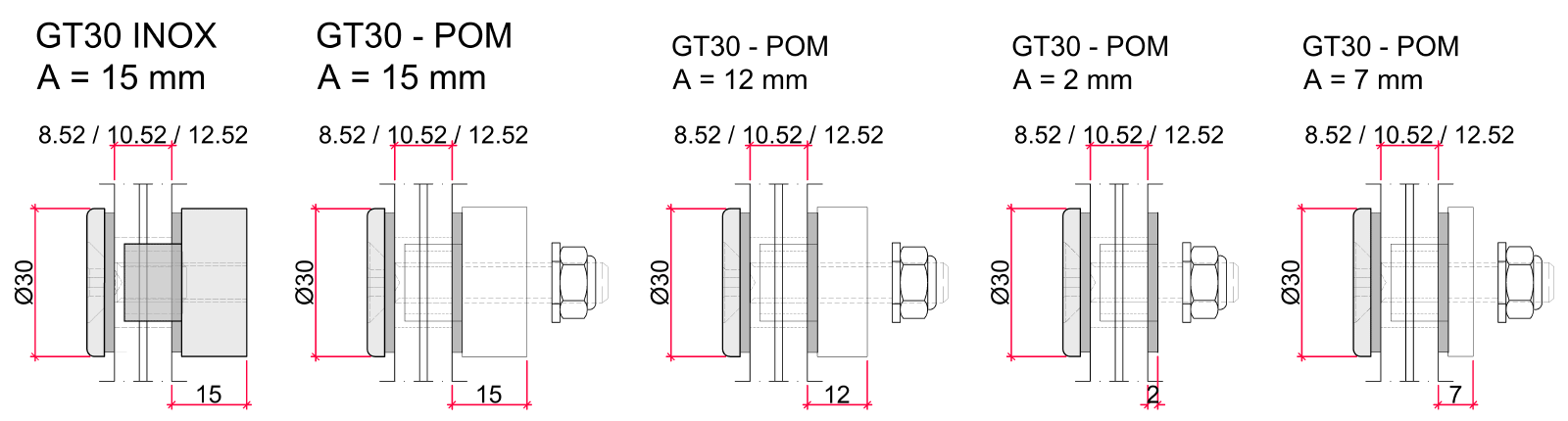 CREA-POINT GT30 montagemöglichkeiten